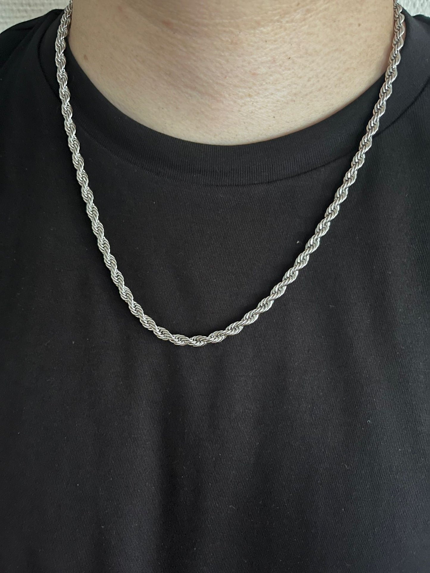 5MM Zilveren Rope Ketting