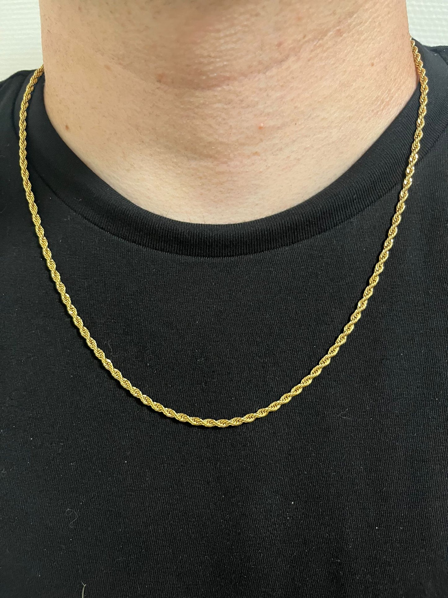 3MM Gouden Rope Ketting 18K